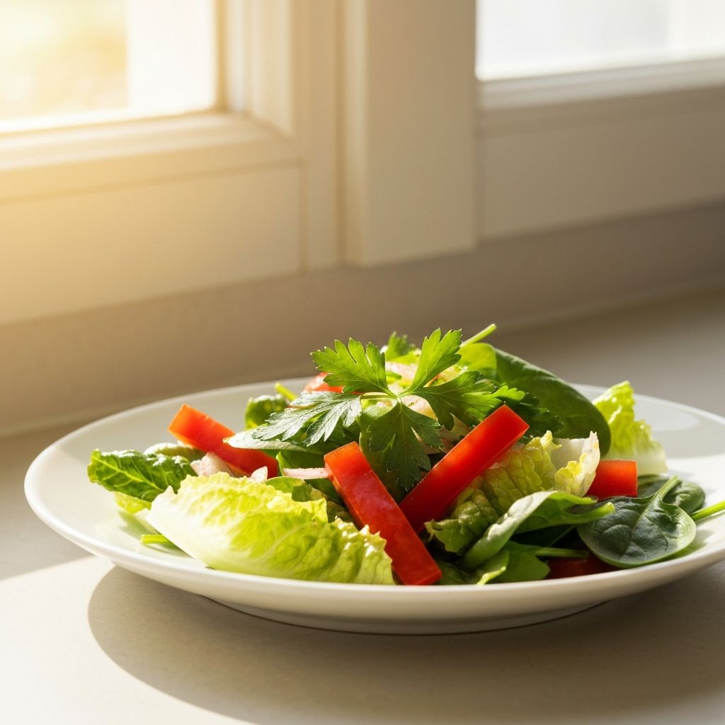 Kolorowa sałatka z papryką i zielenią